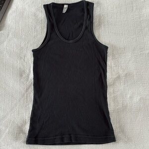 American apparel black tank